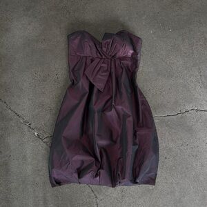 Iridescent Burgundy Bubble Dress